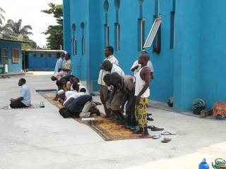 A photo of the  Nawair ud-Din mosque in Lagos. Foto: Stephan Lanz